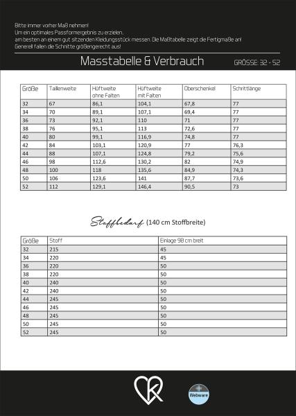 Papierschnittmuster - Hose Madita von ki-ba-doo